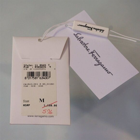 Salvatore Ferragamo Replacement Button Pearlized Silver Color 4 Hole Small - Picture 6 of 12